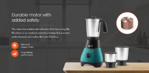 fine blend 3 jar mixer grinder 500w