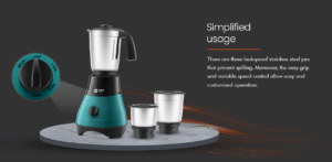 fine blend 3 jar mixer grinder 500w