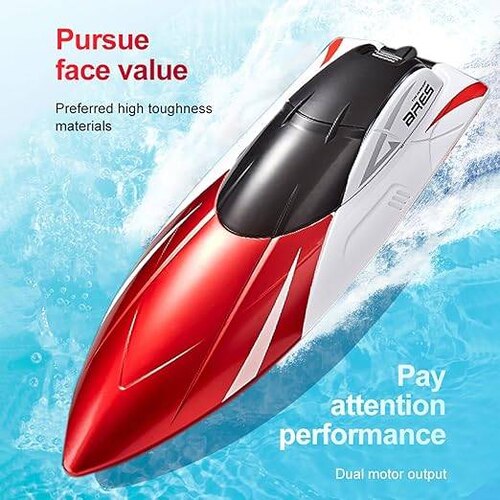 RC Boat | Remote Control Boat for Pool & Lake | RC Boat Rechargeable Battery| Mph 2.4 Ghz Racing Boats For Kids & Adults - Image 4