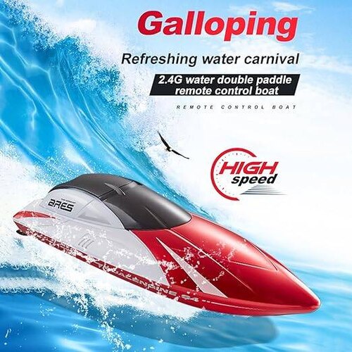 RC Boat | Remote Control Boat for Pool & Lake | RC Boat Rechargeable Battery| Mph 2.4 Ghz Racing Boats For Kids & Adults - Image 3