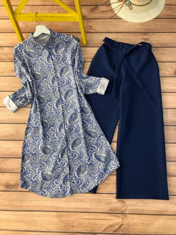 floral printed top and sky palazzo set (copy)