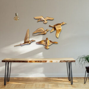 rose gold birds of freedom wall decor for bedroom living room hotel restaurant