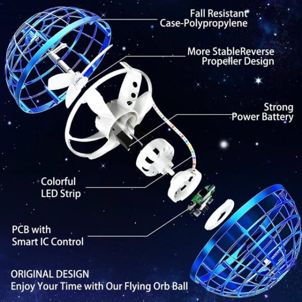 Flying Ball Toys, Magic Hover Wonderful Ball for Boy & Girl - Image 4