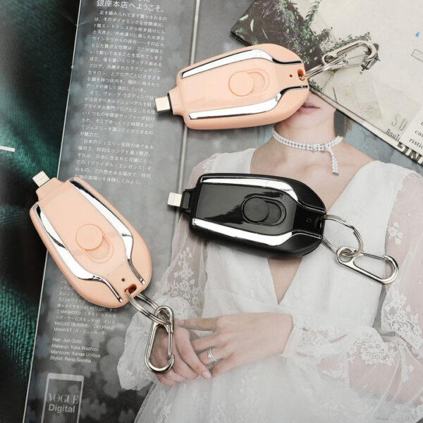 keyring charging wireless portable 1500mah power bank