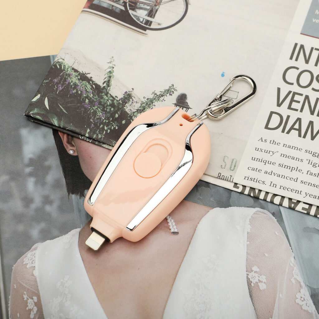 keyring charging wireless portable 1500mah power bank