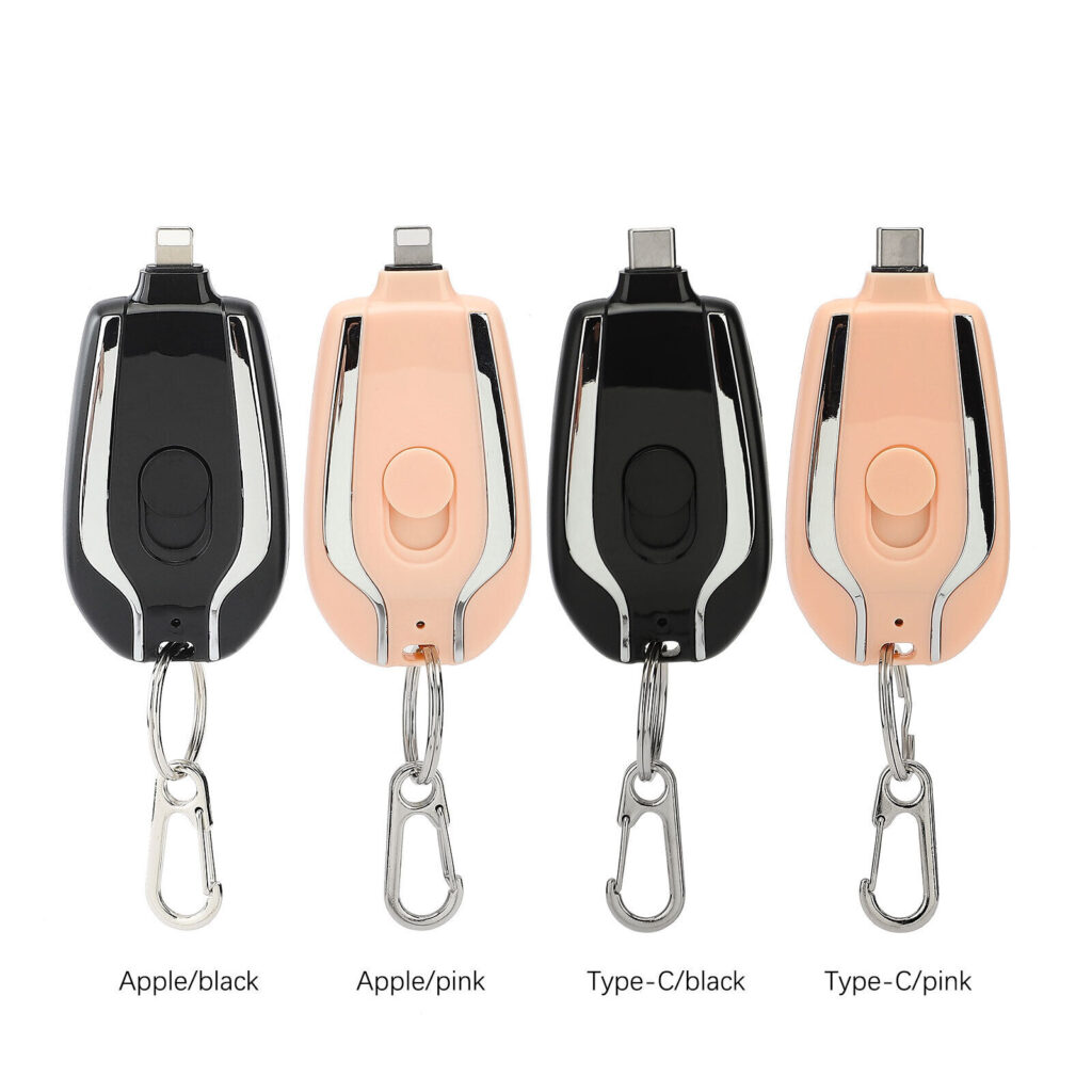 keyring charging wireless portable 1500mah power bank